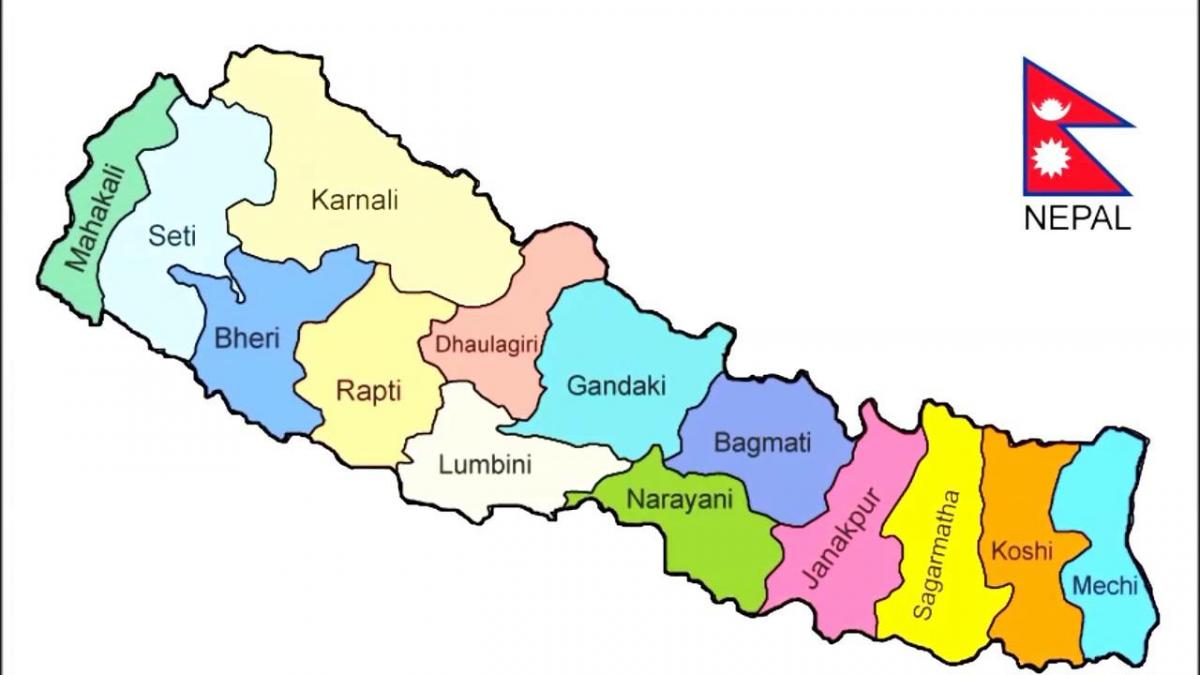 afficher la carte du népal
