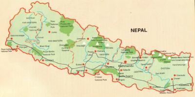 Népal carte touristique gratuit