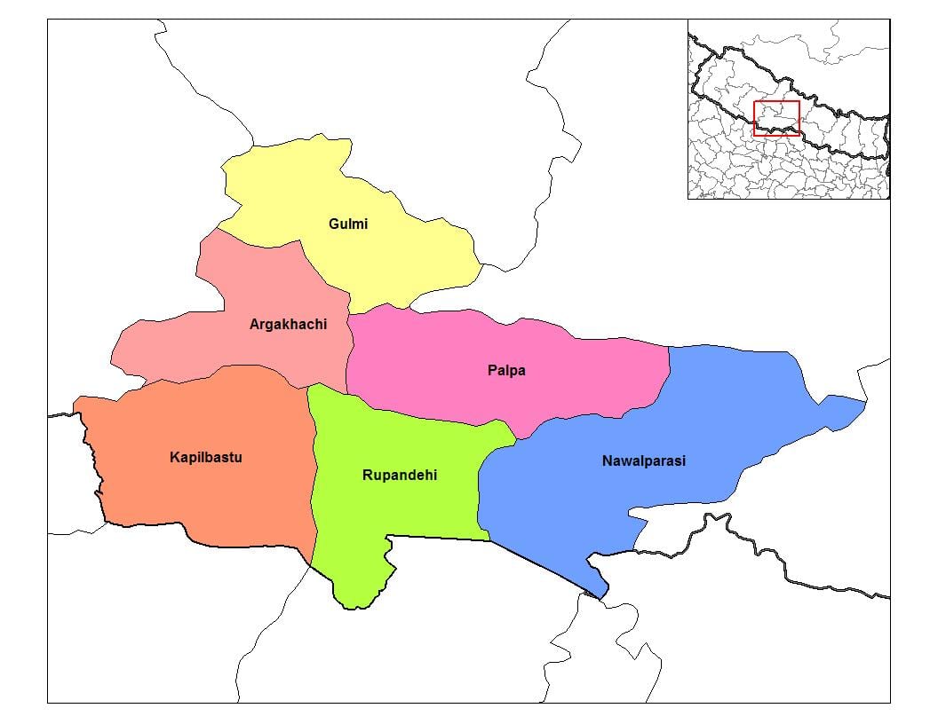Carte de rupandehi népal
