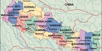 Carte numérique du népal