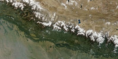 Carte satellite de le népal en direct