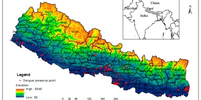 Carte du népal climat